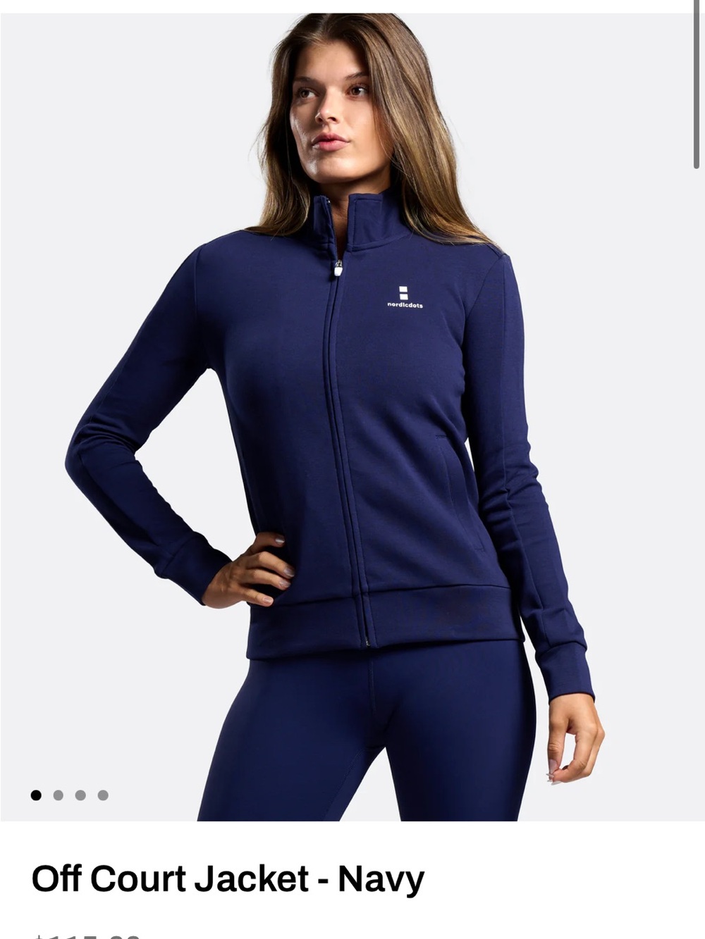 Nordic Ware Navy Full-Zip Athletic Jacket